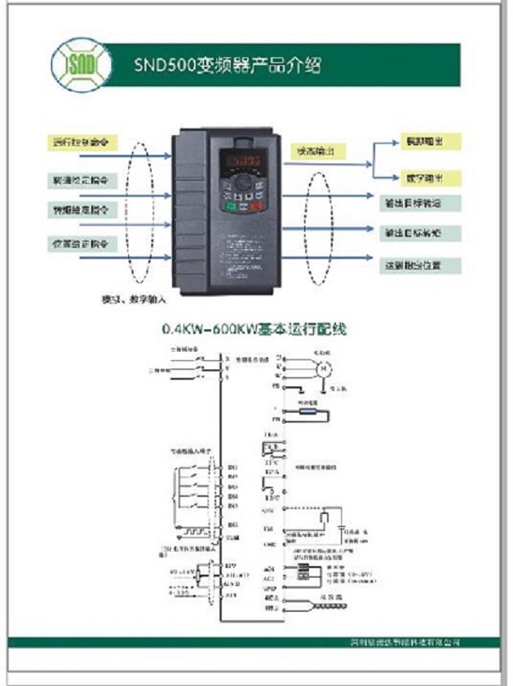 SND500变频器节能系统应用案例